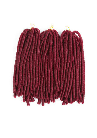 HairYouGo Pur Couleur 99J # Soft Dread Lock Cheveux 15 racines / paquet 75g Kanekalon Basse Température Synthétique Crochet Tresses Cheveux
