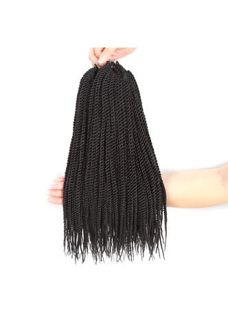 HairYouGo Sister Lock Crochet Braid Cheveux 1B # Extensions de cheveux synthétiques bouclés 16 pouces Kanekalon Fibre de basse température 5pc beaucoup