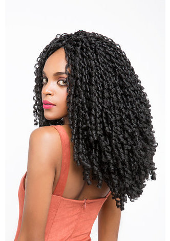 HairYouGo Soft Dread Lock <em>Hair</em> 1B# 15roots/pack 12 inch Kanekalon Low Temperature 75g Synthetic