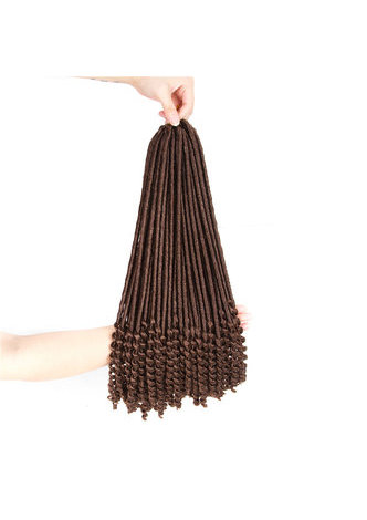 HairYouGo Synthetic Crochet Braids <em>Hair</em> 18inch Faux Locs <em>Curly</em> Ends Crochet <em>Hair</em> 30# 120g/pc