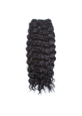 HairYouGo Synthetic Curly Hair Extensions 22&quot; 1Pc/Package Kanekalon Hair Wave 1# Black Double Weft 120g Hair Bundles