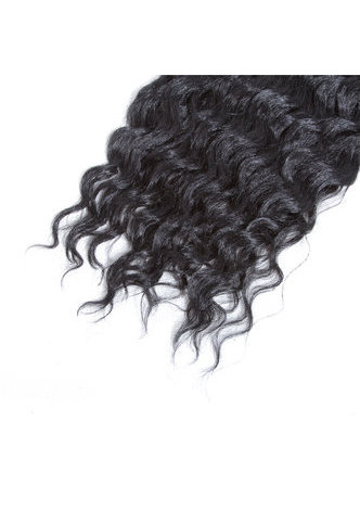 HairYouGo Synthetic Curly Hair Extensions 22inch 1Pc/Pac Kanekalon Hair Wave 1# Black Double Weft 120g Hair Bundles