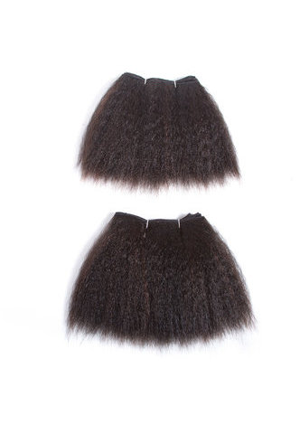 HairYouGo Synthetic Hair Extensions 2pcs/lot Kanekalon Fiber Weaving for Black Women 100g 8inch Kinky Straight Weave SP1B/33#