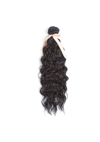 HairYouGo cheveux bouclés synthétiques Weave 15-18 pouces 4pcs / paquet 200g Kanekalon cheveux Extensions Bundles Deals 1 # pour les femmes noires
