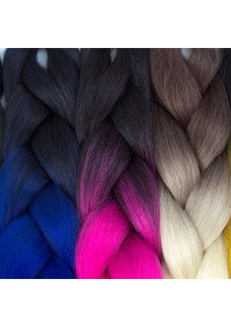 HairYouGo Косы из канекалона Синтетическая коса Наращивание Волосы 24 дюймов 100г/шт Pure цвет  Большая коса волосы связки    