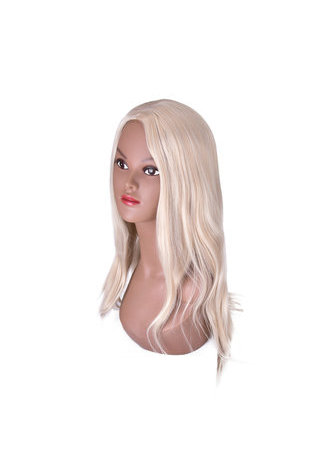 HairYouGo парик карнавальный Блонд Синтетический прямые женский косплей волосы Парик термостойкие День всех святых Карнавальный парик Pure цвет  длинные женский парик 66cm