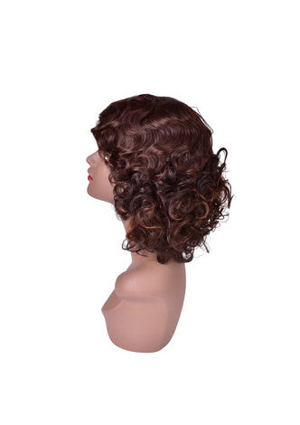 HairYouGo 12inch High Temperature Fiber Short Curly Wig 1pc Women Wig on Sale