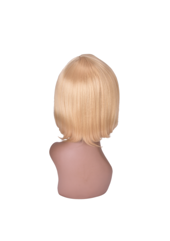 HairYouGo 12inch High Temperature Fiber Synthetic Wigs for Women 1pc Short Straight Cosplay Wig Heat Resistant Blonde Hair