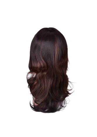 HairYouGo 22 pouces Haute Température Fibre Long Wavy Synthétique Perruque 1 pc Noir 1B # Cos Cosplay Parti Perruque 0047A