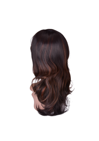 HairYouGo 22 pouces Haute Température Fibre Long Wavy Synthétique Perruque 1 pc Noir 1B # Cos Cosplay Parti Perruque 0047A