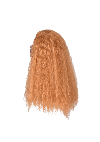 HairYouGo 26 pouces Haute Fibre Longue Synthétique Cosplay Parti Perruques 1 pc Curly Perruque Style 0033