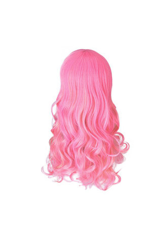 HairYouGo 28nch Halloween Wig Synthetic Hair Long Wavy Cosplay Wigs Pink Blonde Women Party Wig 1021A