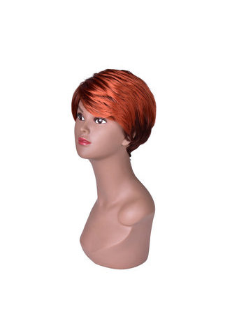 HairYouGo 5.1дюймов Синтетический парик Для Женщин красный сиреневый  короткий прямый Парик100%  термостойкие Волокна Full парик