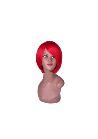 HairYouGo 6inch Short Straight Bob Wig 3 Pure Colors High Temperature Fiber Synthetic for Women Cosplay Party Wig