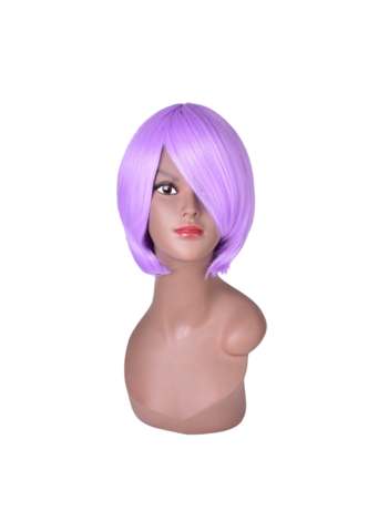 HairYouGo 6inch Short Straight Bob Wig 3 Pure Colors High Temperature Fiber Synthetic for Women Cosplay Party Wig