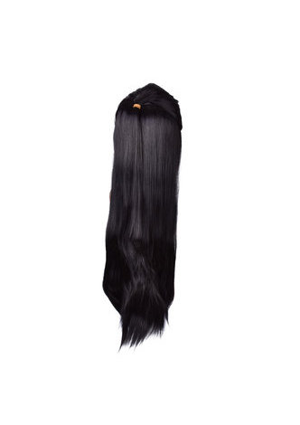 HairYouGo 85cm/34дюйма; чёрный  длинные прямые Синтетические Волосы Аниме парик для День всех святыхn пати 100%  термостойкие Волокна Парик1B#