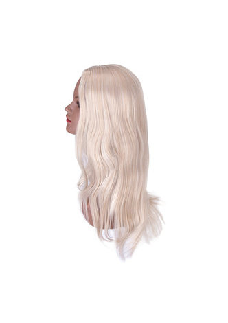 HairYouGo Blond Synthetic Straight Women Cosplay Hair Wig Heat Resistance Halloween Party Wigs Pure Color Long Women Wigs 66cm