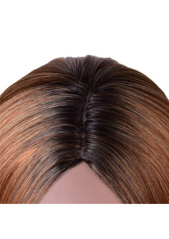 HairYouGo  парик средние  тёмный прядь Bob стиль Синтетический парик женский  термостойкие Волокна Парик12.6дюймов