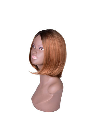 HairYouGo  парик средние  тёмный прядь Bob стиль Синтетический парик женский  термостойкие Волокна Парик12.6дюймов