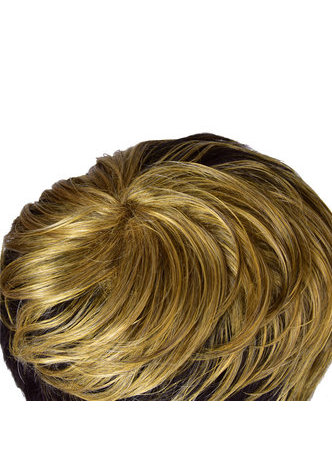 HairYouGo короткие прямые Парик чёрный Блонд  белый Ombre Роза Синтетический женский волосы пати Аниме парик 1шт 5.9дюймов