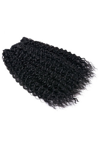 HairYouGo 1# длинные Вьющиеся Синтетические Волосы для Наращивания 120г 100% канекалон волокно волосы ткачество 1шт/лотшить в ткачество