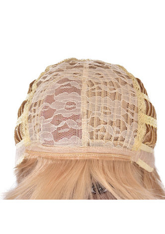 HairYouGo 12дюймов  термостойкие Волокна Синтетический парик Для Женщин   1шт короткие прямые Аниме парик термостойкие Блондe волосы