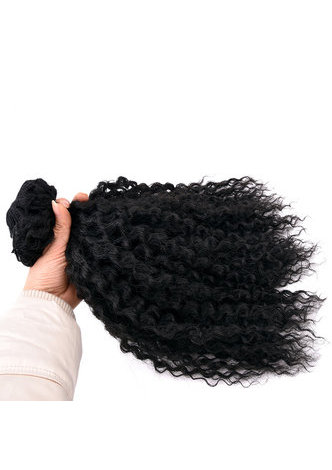 HairYouGo 16дюймов вьющиеся волосы  термостойкие канекалон Синтетические Волосы ткачество шить в ткань синтетических волос  связки  1шт