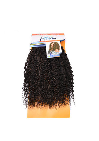 HairYouGo 16inch Curly Hair Heat Resistant Kanekalon Synthetic Hair Weave Sew in Hair Extensions Bundles 1pcs
