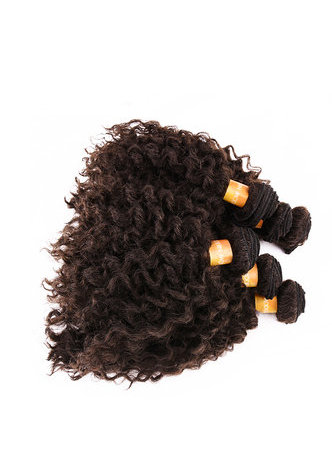 HairYouGo 1B# 4# Short Wavy Double Hair Weft Weave 100% Kanekalon Fiber Synthetic Hair Extensions 6pcs/lot