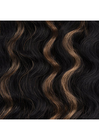 HairYouGo Long Curly Sew In Weave Synthetic Hair Extensions Two Tone Ombre Color 22inch Kanekalon Hair Weave Bundles 1 Pack