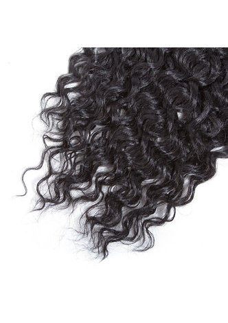 HairYouGo Victoria Curly Synthetic Hair Extensions 1pack 18inch Medium Long Length Kanekalon Fiber Weave Bundle 120g 1B#