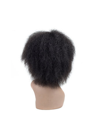 HairYouGo Coco Synthetic Wig 6inch Kinky Straight 1B Kanekalon Fiber Wigs For Black Women 81g