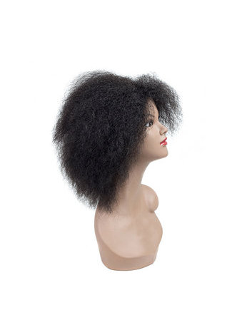 HairYouGo Coco Synthetic Wig 6inch Kinky Straight 1B Kanekalon Fiber Wigs For Black Women 81g