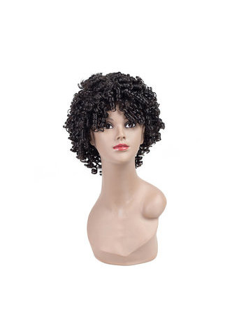 HairYouGo Curly Synthetic Wigs 9inch 2#,1b#,Fs2-30#,Fs4-30 Heat Resistant Peruca <em>Short</em> Wigs 1pc