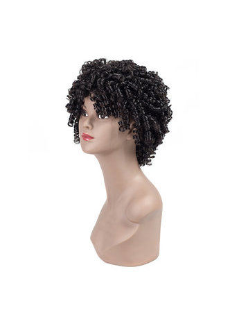 HairYouGo Curly Synthetic Wigs 9inch 2#,1b#,Fs2-30#,Fs4-30 Heat Resistant Peruca Short Wigs 1pc