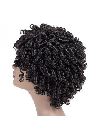 HairYouGo Curly Synthetic Wigs 9inch 2#,1b#,Fs2-30#,Fs4-30 Heat Resistant Peruca Short Wigs 1pc