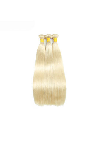 HairYouGo бразильские прямые волосы  #613 блонд 3 объем с  Верх накладок на Шелке База 4шт/лот Non-Remy волосы бесплатная доставка